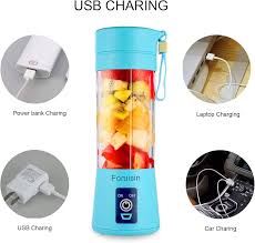 FreshBlend™ Portable USB Juicer Blender – 6 Blades Smoothie Maker (380ml)