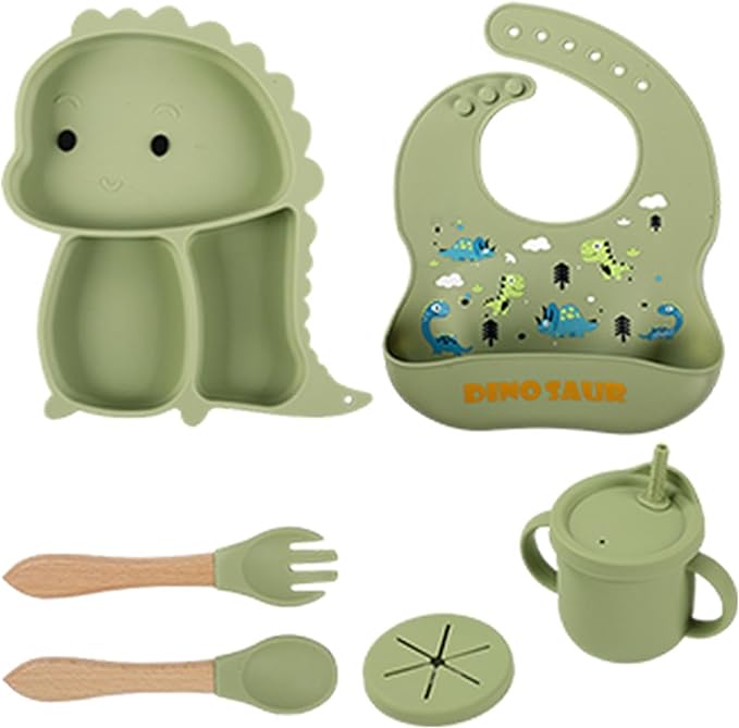 Baby Feeding Set – 8PCS Silicone Feeding Kit for Babies & Toddlers
