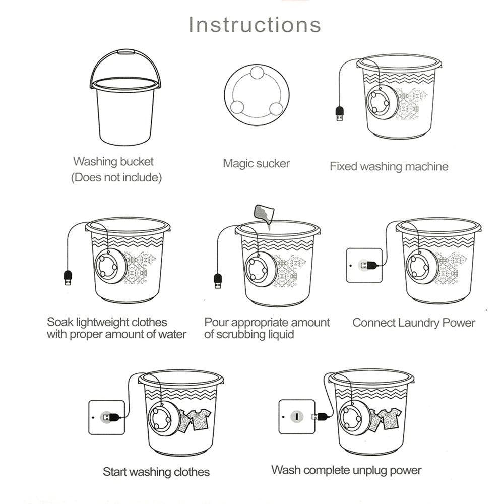 TurboClean Portable Washer™
Deep Cleans Clothes Anywhere in Minutes