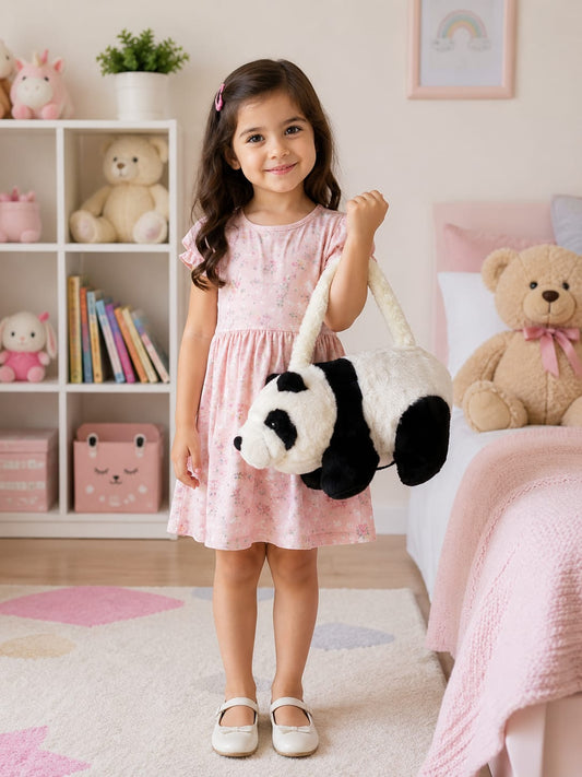 Cute Panda Crossbody Bag | Kids Shoulder Handbag