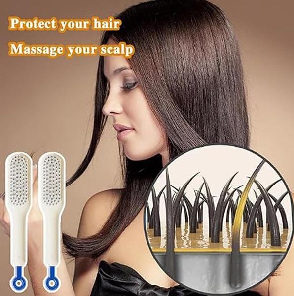 Anti-Tangle Self Cleaning Hair Brush