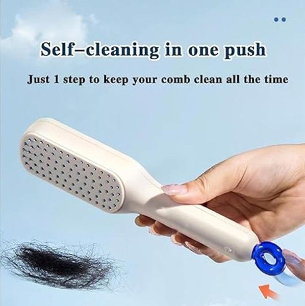 Anti-Tangle Self Cleaning Hair Brush