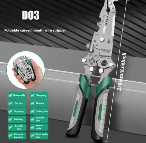 8 In 1 Wire Cutter & Cable Stripper – Premium Quality