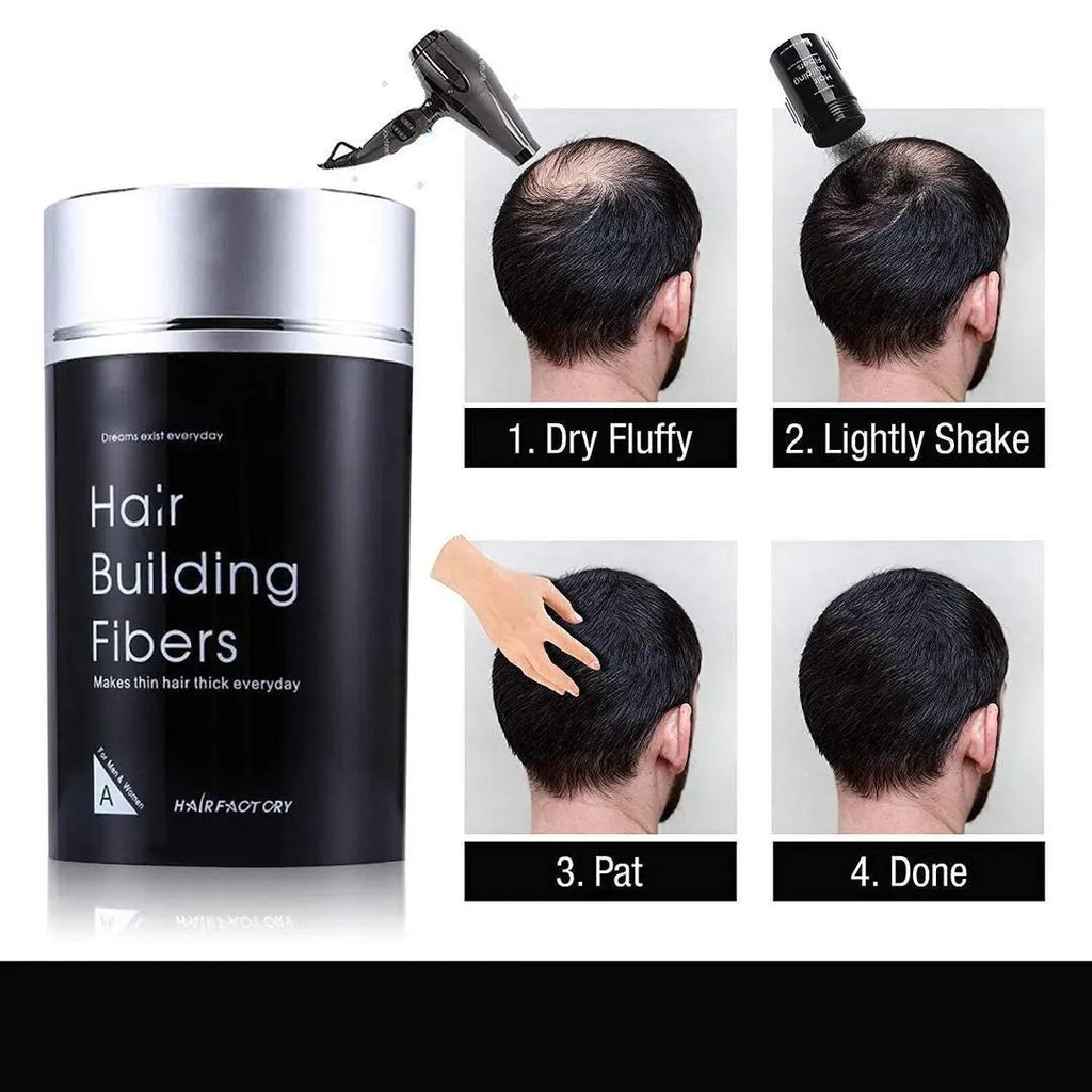 DEXE Hair Building Fibers – Black Matte Volume Boost